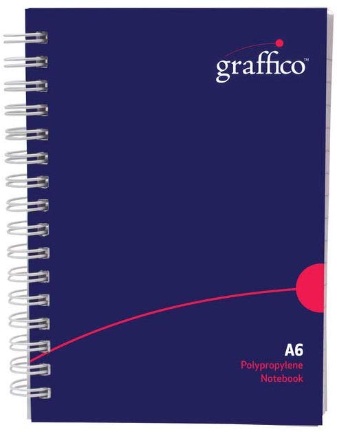 GRAFFICO A6 Twin Wire Board Cover Notebook of 160 Pages (Pack of 1)