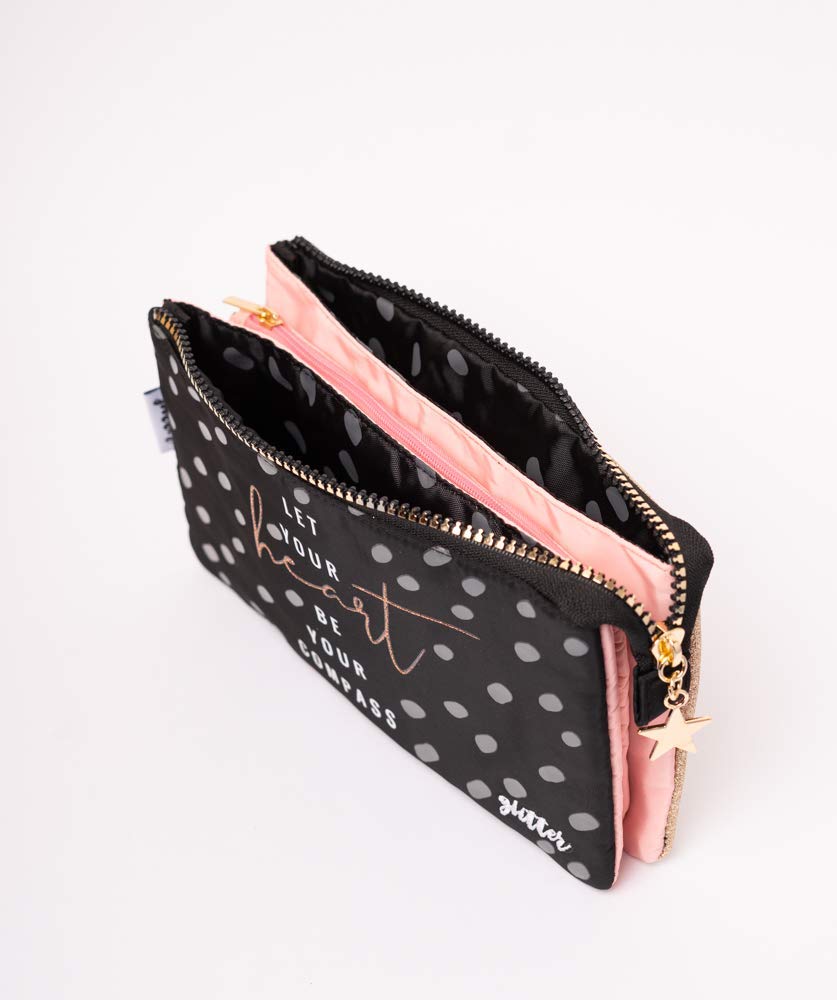 Grupo Erik 3 Compartment Pencil Case - Glitter - Image 4