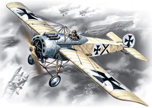 ICM 72111 - Fokker E. IV, WWI German Fighter, Earth Tones, 5.472 x 4.09 x 1.47 inches
