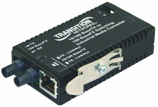 TRANSITION NETWORKS M/E-ISW-FX-01(SC) 10/100 Bridging Mini Industrial Converter