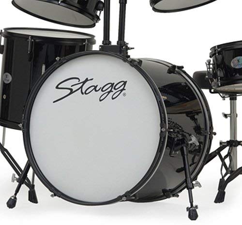 Stagg TIM122B BK Drum Set, Black - Image 2