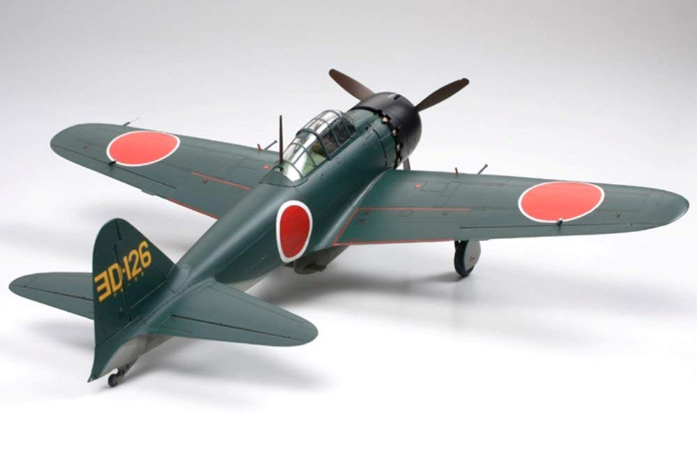 Tamiya 61103 Model Aeroplane A6M5/5A Zero Model 52 (1:48 Scale), Unvarnished, Small - Image 3