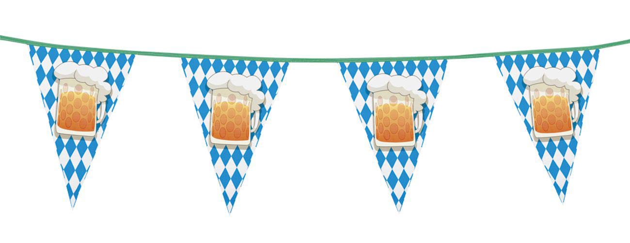 Boland - Filare 54200 Beer Party Tankard Flags, Blue/White, Baby Blue/White, Taglia Unica