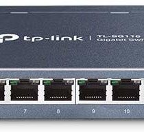 TP-Link 16-Port Desktop Gigabit Ethernet Switch/Hub, Ethernet Splitter, Plug & Play, no configuration required, Steel Case(TL-SG116)