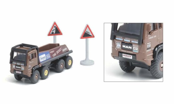 siku 1686, HS Schoch 8x8 MAN Truck-Trial, Metal/Plastic, 1:87, Brown, Incl. 2 warning signs, Compatible with other siku models of the same scale - Image 2