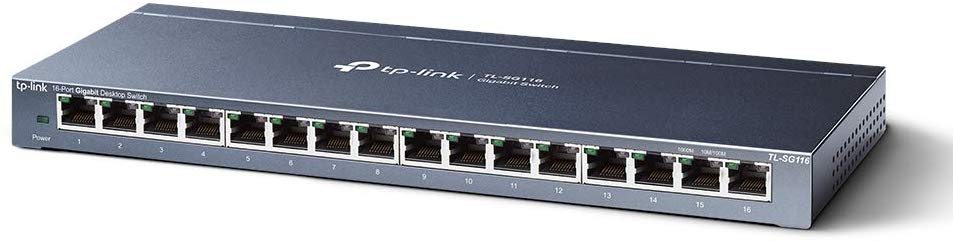 TP-Link TL-SG116 16-Port Desktop Gigabit Network Switch, Green Power-Saving Ethernet Splitter - Image 2