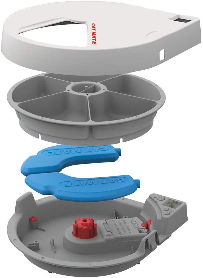 Cat Mate C500 Automatic Pet Feeder Cat or Small Dog Bowl with Digital Timer For Wet or Dry