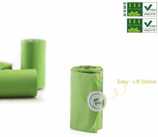 PET N PET Dog Poo Bags Vegetable-Based Corn Starch Poop Bags for Dogs Unscented Dog Waste Bags Refill Rolls 120 Counts - Image 4
