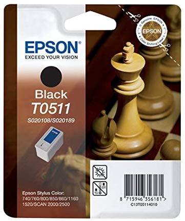 Epson Original SC740/760/860/1160/800/850 Black Ink Cart
