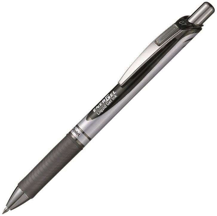 Pentel Energel XM BL77 - Retractable Liquid Gel Ink Pen - 0.7mm - 54% Recycled - Black, 1 - Pack
