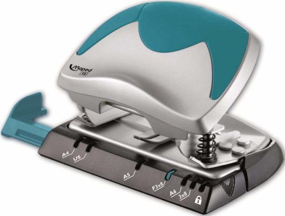 Maped Ergologic Two Hole Punch, (15 sheets) (Assorted Colours)