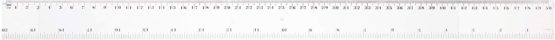 Hainenko Plastic Shatter Resistant Ruler 50 cm Clear