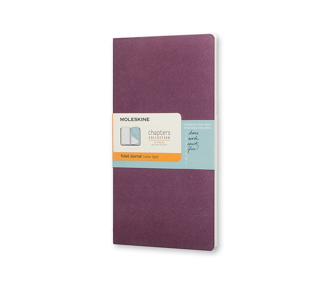Moleskine Chapters Journal Plum Purple Slim Medium Ruled