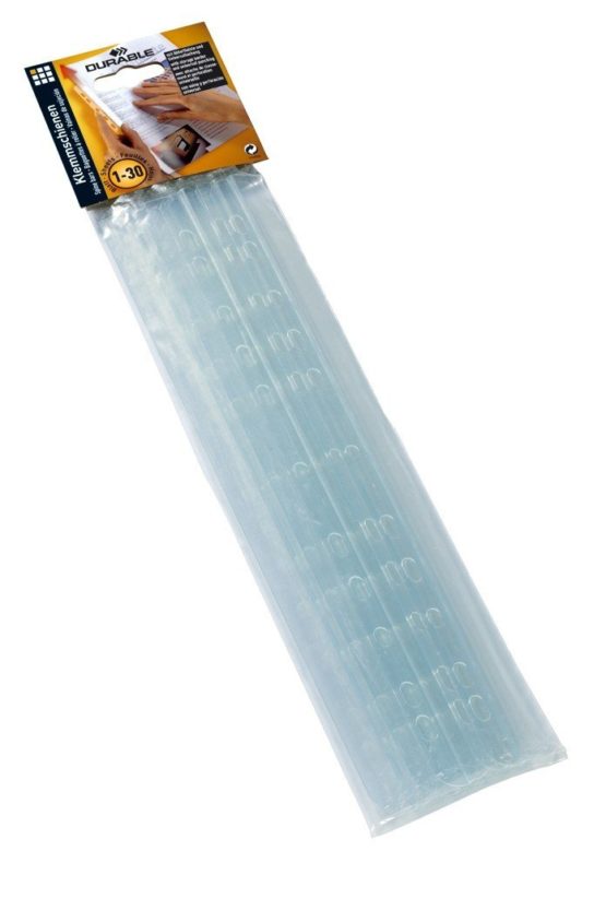 Durable 292919 3mm Spine Bars with Filing Strip, Transparent - Pack of 8 - Image 4