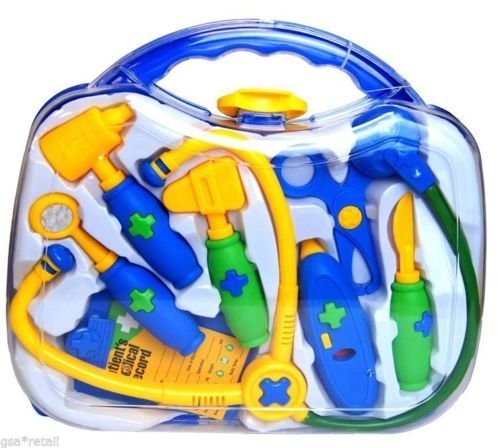 Guilty Gadgets Childrens Kids Doctors & Nurses Hospital Toy Medical Paramedics Case Kit Set Doctor Nurse Dress Up Role Play Fun Gift carrying
