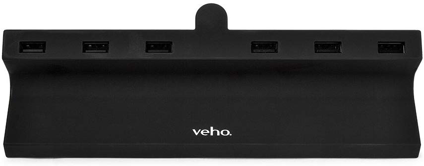 Veho TA-6 Desktop 6 Port USB Charging Hub, Black - Image 2