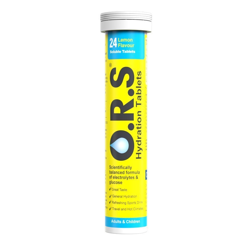 O.R.S Hydration Tablets - Lemon, Pack of 1, 24 count (Pack of 1)
