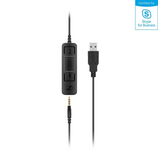 Sennheiser SC 75 USB MS Dual sided UC headset with USB connector including in-line call control and 3.5 - Image 4