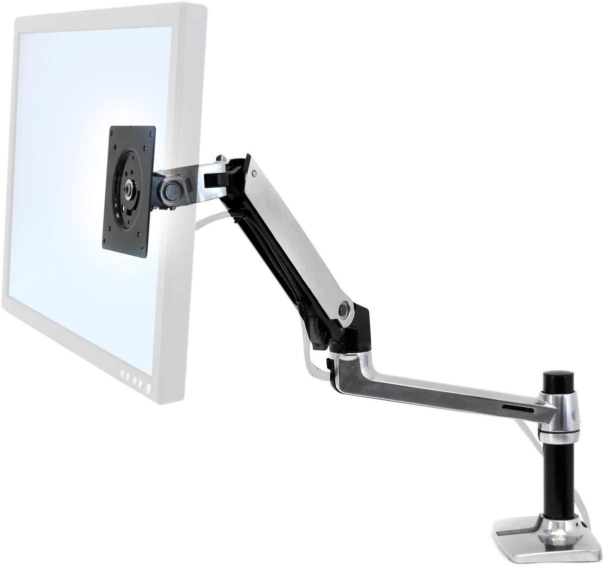 Ergotron, LX Premium Monitor Arm, Single Monitor Desk Mount, fits Flat Curved Ultrawide Computer Monitors up to 34 Inches