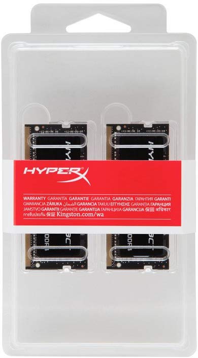 HyperX Impact DDR4 HX432S20IBK2/32 Memory 3200 MHz CL20 SODIMM 32 GB Kit (2x16 GB), black - Image 4