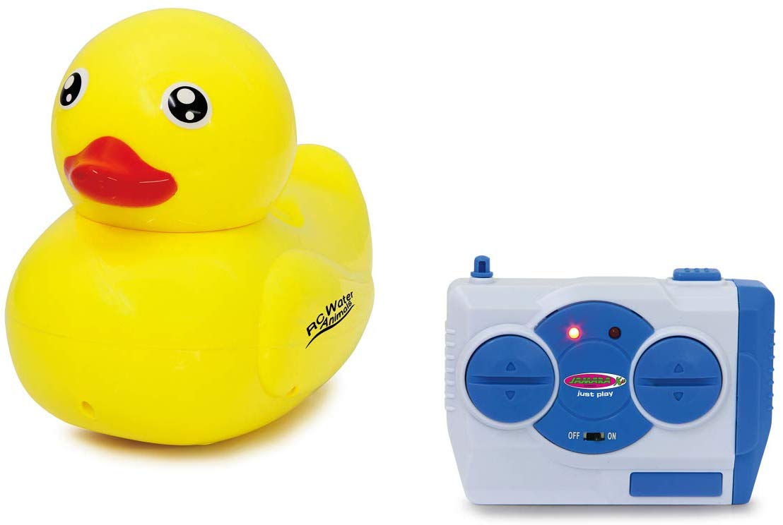 Jamara 410110 410110-RC Water Animals 2,4GHz Duck – Multiplayer, 2 Motors, Easy to Steer, Safety Function, Yellow