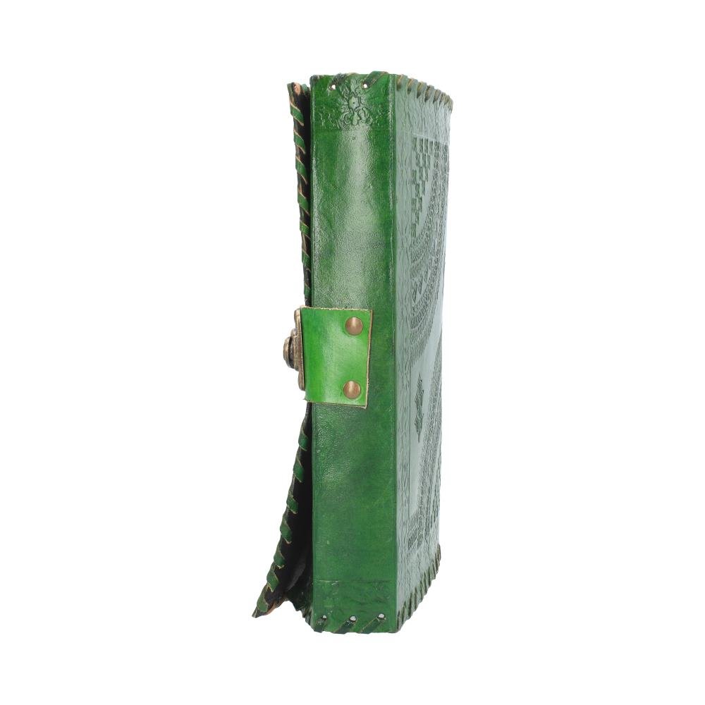 Nemesis Now Greenman Leather Journal With Lock 28cm Green, 25 x 18cm - Image 3