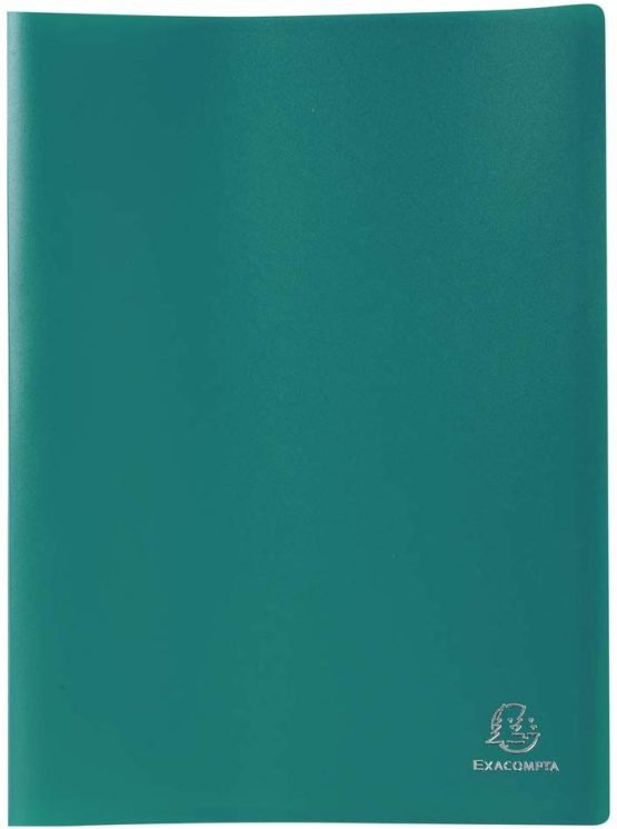 Exacompta Soft PP Display Book, A4, 100 pockets - Green