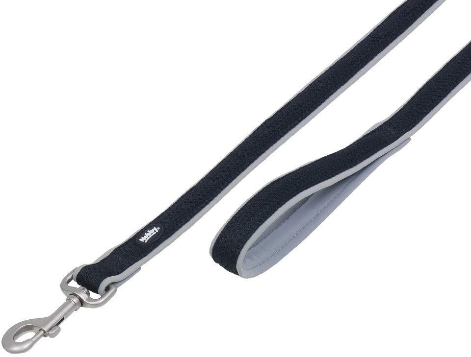 Nobby Preno Mesh Dog Lead, 120 cm/15 - 20 mm, Gray, Grey, XS-S