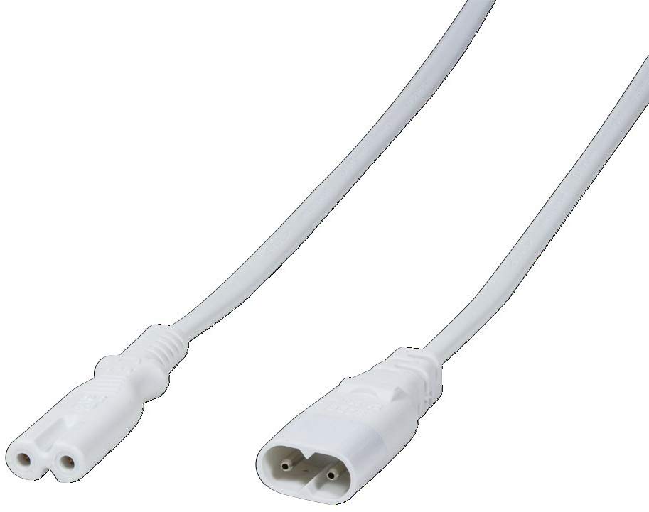 LogiLink Power Cable Extension, 2 m, White, 2 Meters