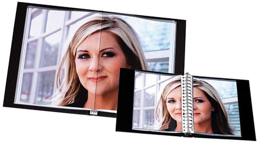 Rillstab Original Display Book (10 Transparent/Clear Pockets), Black, A5 - Image 4