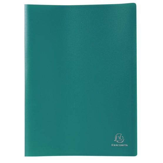 Exacompta Soft PP Display Book, A4, 80 pockets - Green