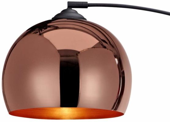 Versanora - Arquer 170cm Modern Arc Floor Lamp Reading Light for Living Room Bedroom. Marble Base. Polished Rose Gold Finish - Image 2