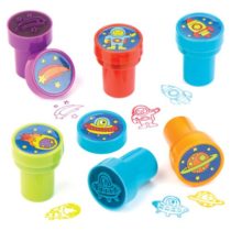 Baker Ross AV395 Solar System Self Inking Stampers, Perfect for Children to Decorate Cards, Crafts or Letters, Ideal for Home, School and Craft Groups (Pack of 10)