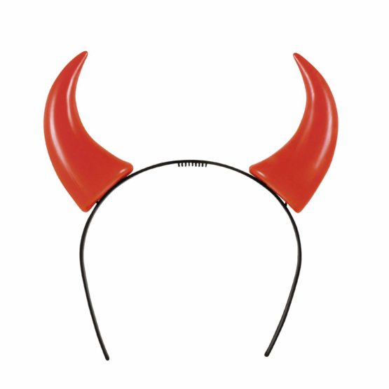 Boland Tiara Headband Horns diavoletta, Red Unica Taglia red