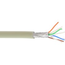 InLine® 76899 S/FTP Patch Cable 500 MHZ Halogen- Copper 100 m Grey