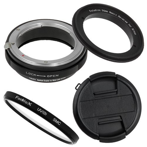 Fotodiox M-Reverse-55-Nikon-Kit RB2A 55MM Macro Reverse Ring Kit with G and DX Type Lens Aperture Control