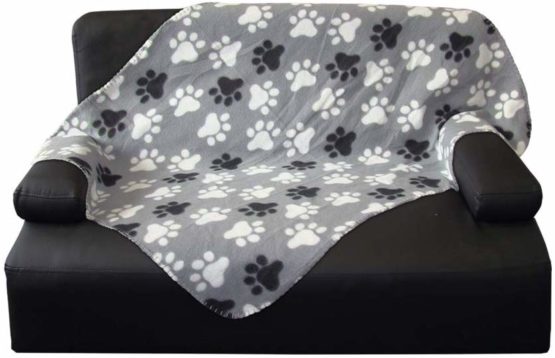 Nobbys "Pippa" Premium Fleece Pet Blanket, Grey, 100 x 150 cm - Image 3