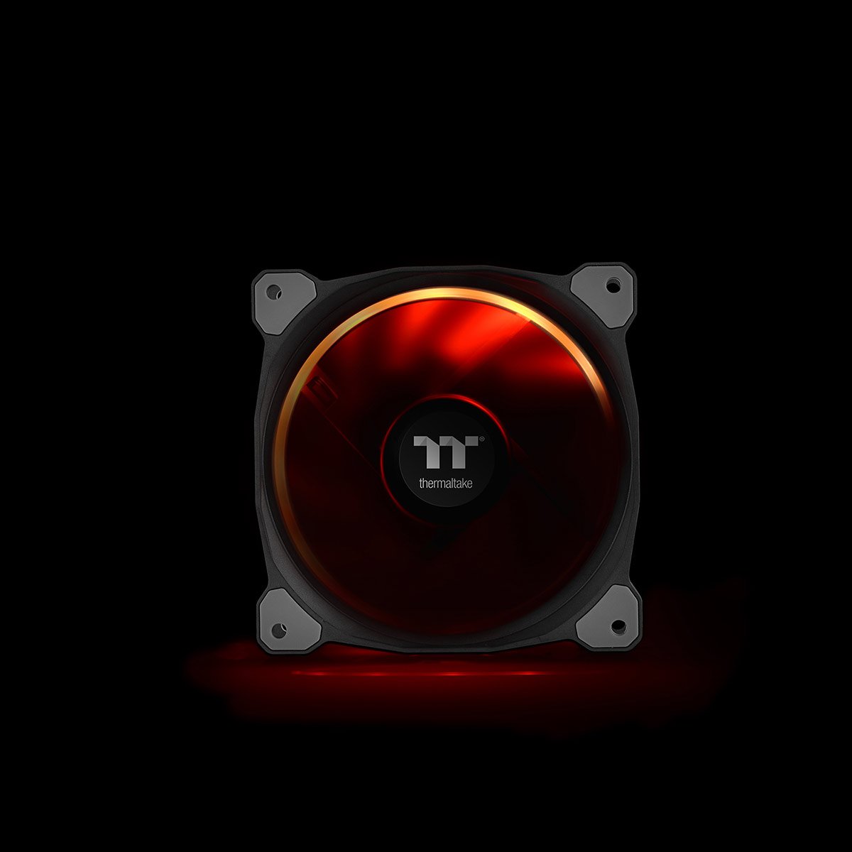 Thermaltake CL-F053-PL12SW-A Riing Plus 12 LED RGB Radiator Fan - Black (Pack of 3), red / green / blue, 3 PACK - Image 4