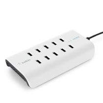 Belkin Rockstar 10-Port USB-A Charger (10 x 2.4 A Fast Charging), White