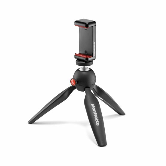 Manfrotto MKPIXICLAMP-BK,  Mini Tripod with Universal Smartphone Clamp, for iPhone with or without Case, CSC, Vlogging, Videography, Black - Image 3