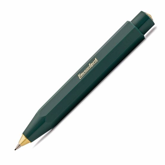 Kaweco Classic mechanical pencil 0.7 mm HB I lead pencil made of high-quality plastic in octagonal eight-sided design I mechanical pencil 11 cm I refillable mechanical pencil (green)