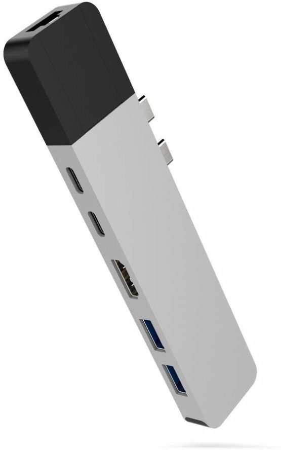 HyperDrive NET 8-in-2 Hub USB-C for MacBook Pro / Air, HDMI 4K60Hz HDR, USB-C 40Gbps 100W PD, USB-C 5Gbps 60W PD, 2 x USB-A 3.0, Gigabit Ethernet - Silver