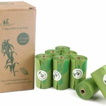 PET N PET Dog Poo Bags Vegetable-Based Corn Starch Poop Bags for Dogs Unscented Dog Waste Bags Refill Rolls 120 Counts