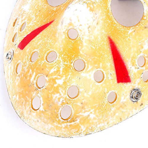 1PCS Cosplay Costume Mask Halloween Party Cool Mask Hockey Festival Mask, Gold, adult size - Image 2