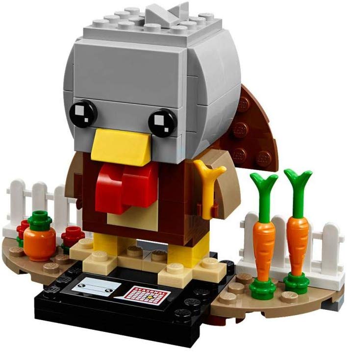 LEGO Thanksgiving Turkey - Get into the festive spirit with a BrickHeadz™ Thanksgiving Turkey!, Brown,white,yellow - Image 3