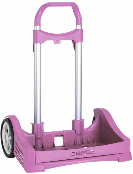 Safta 2018 Luggage Cart, 85 cm, Multicolour (Rosa claro)