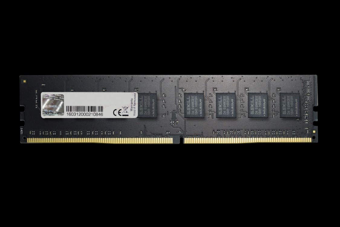 Barrette mémoire 8Go DIMM DDR4 G.Skill PC4-21300 (2666 Mhz) (Noir), F4-2666C19S-8GNT, Black