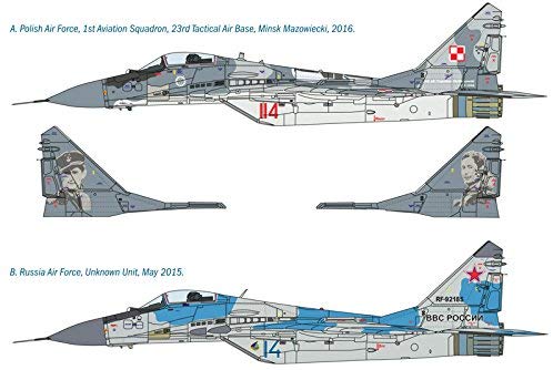 Italeri 510001377-1:72 MIG 29A Fulcrum, Model Cars, Grey, gray, 23.6 inches - Image 4