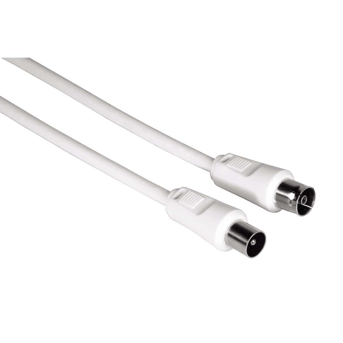 Hama Coaxial Aerial Cable Plug, Coax Coupler, 5 m, White, 5 meters