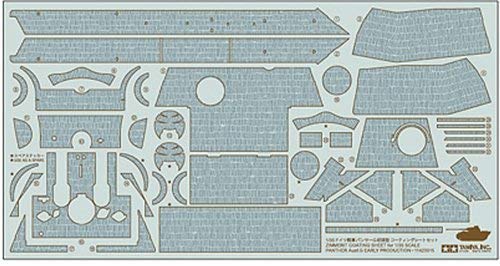 TAMIYA 300012646 - scale 1:35 WWII Zimmerit Panther G Early, Clear